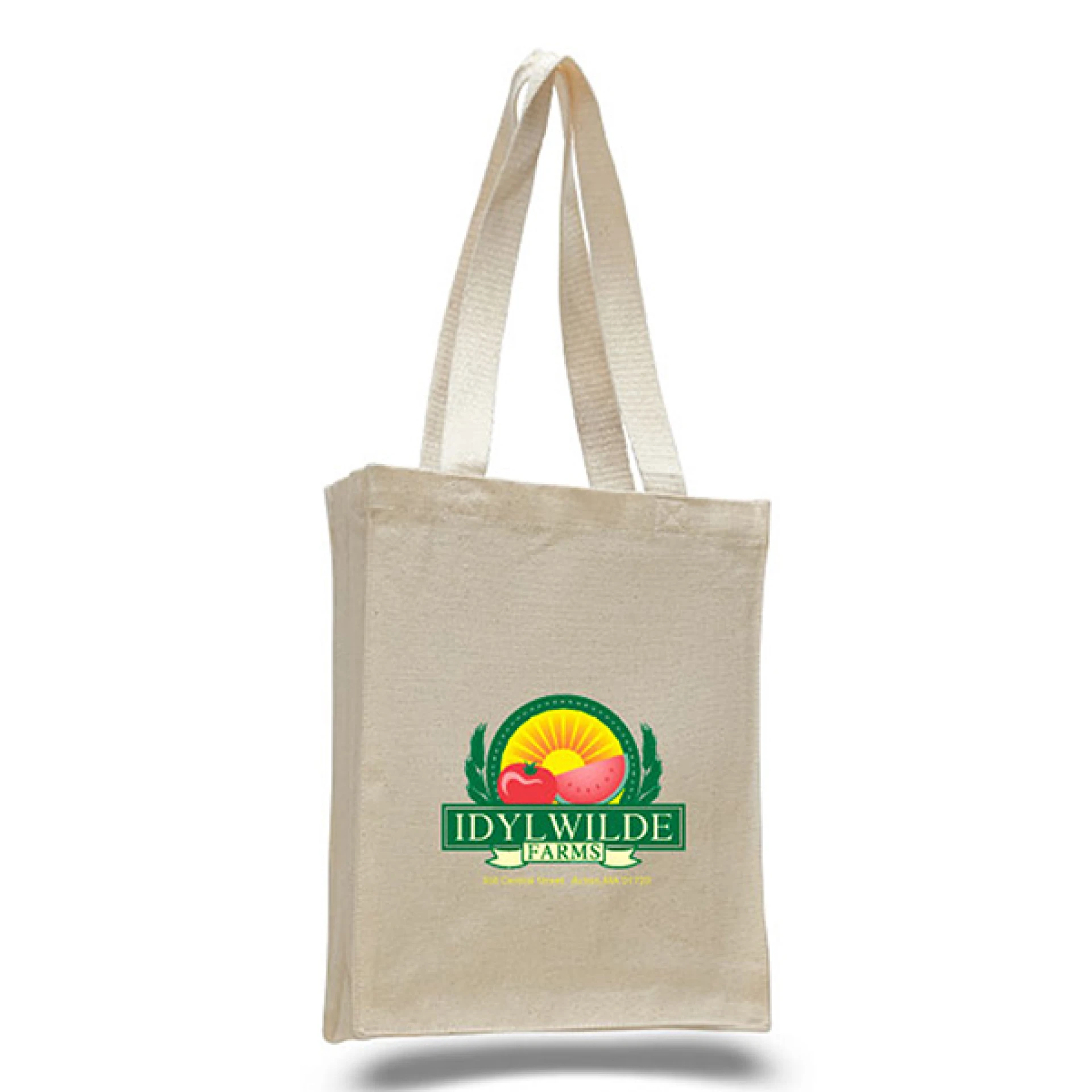 Product: 12 Oz. Canvas Book Tote Bag w/ Full Gusset