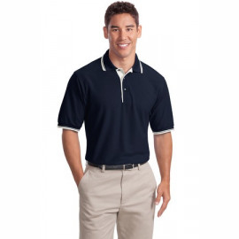 Product: Port Authority ® Silk Touch Polo with Stripe Trim