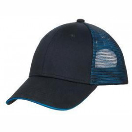 Product: Port Authority® Double Mesh Snapback Sandwich Bill Cap