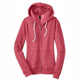 Product: District® - Juniors Marled Fleece Full-Zip Hoodie