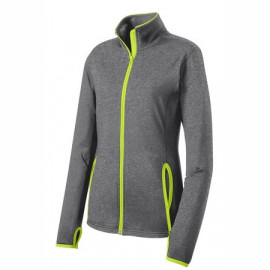 Product: Sport-Tek® Ladies Sport-Wick® Stretch Contrast Full-Zip Jacket