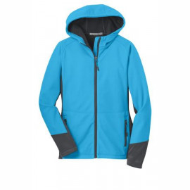 Product: Port Authority® Ladies Vertical Hooded Soft Shell Jacket