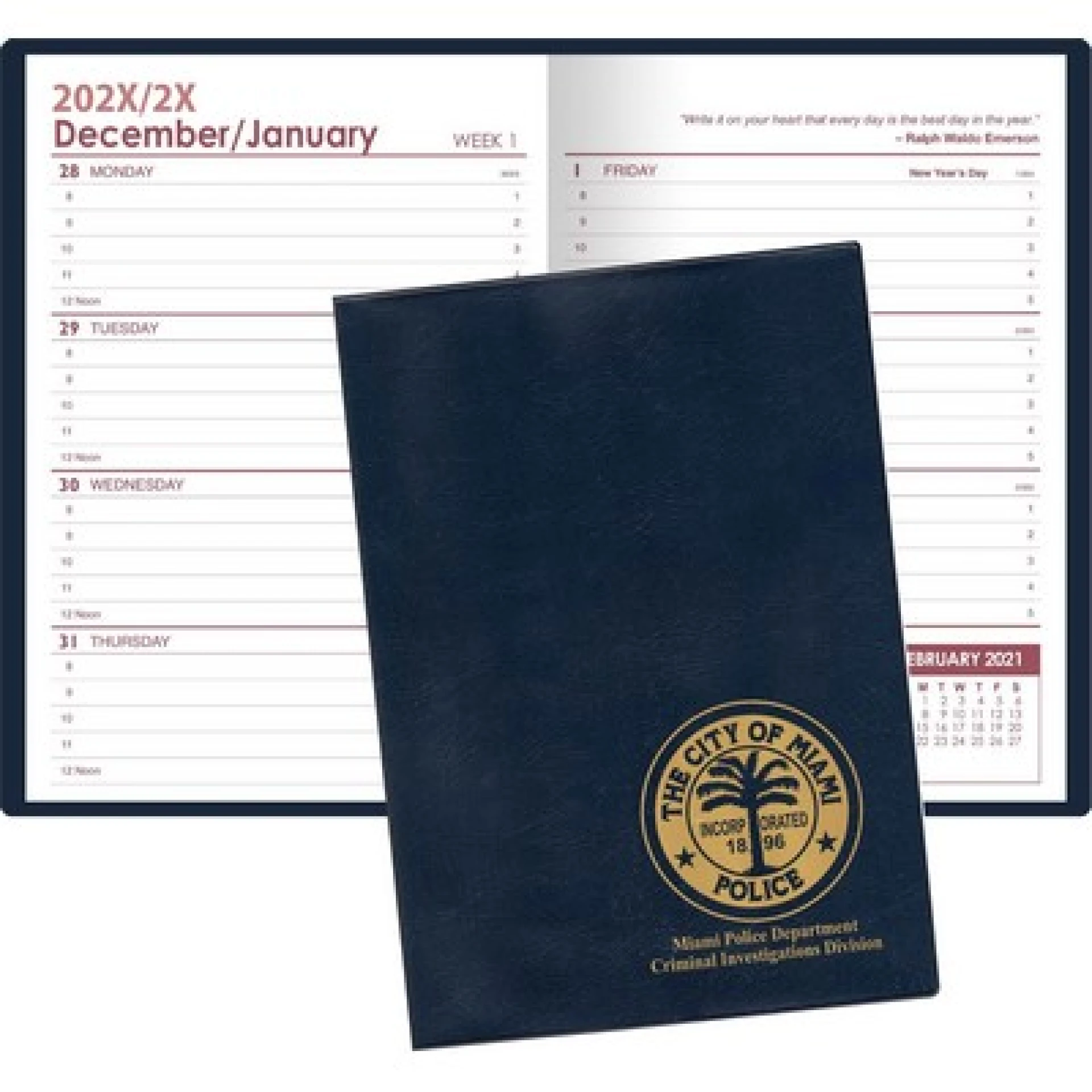 Product: Weekly Planner w/ Executive Vinyl Cover