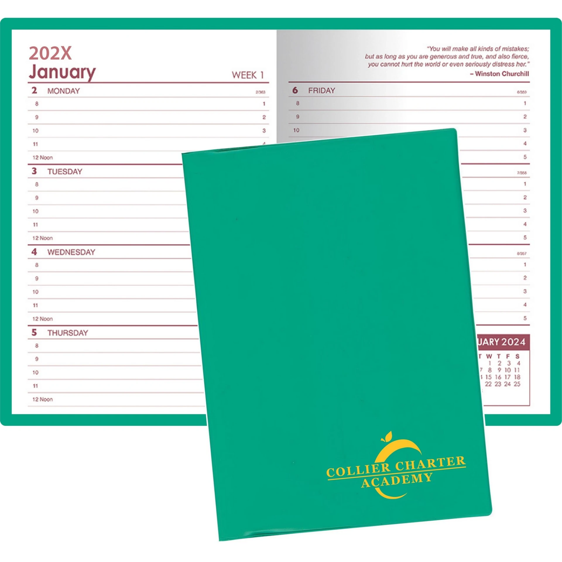 Product: Weekly Planner w/ Standard Vinyl Cover
