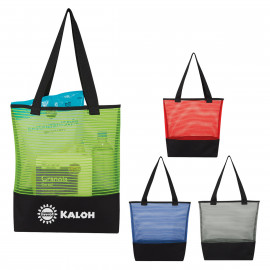 Product: Sheer Mesh Pinstripe Tote Bag