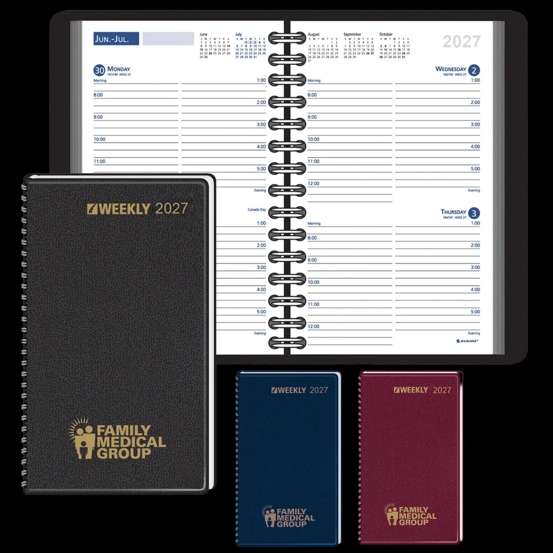 Product: Ruled, Two Days Per Page Wired To Cover