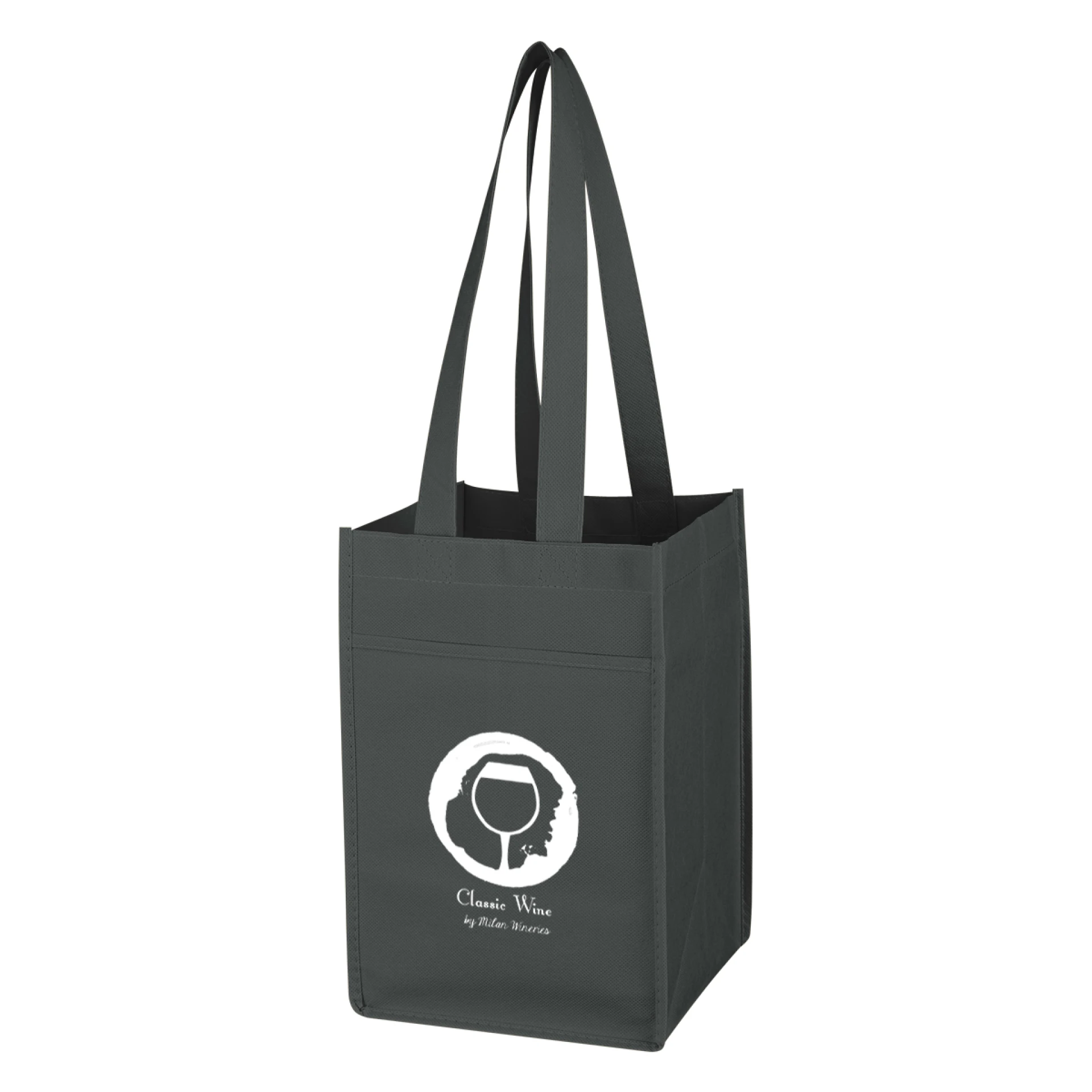 Product: NON-WOVEN 4 BOTTLE WINE TOTE BAG