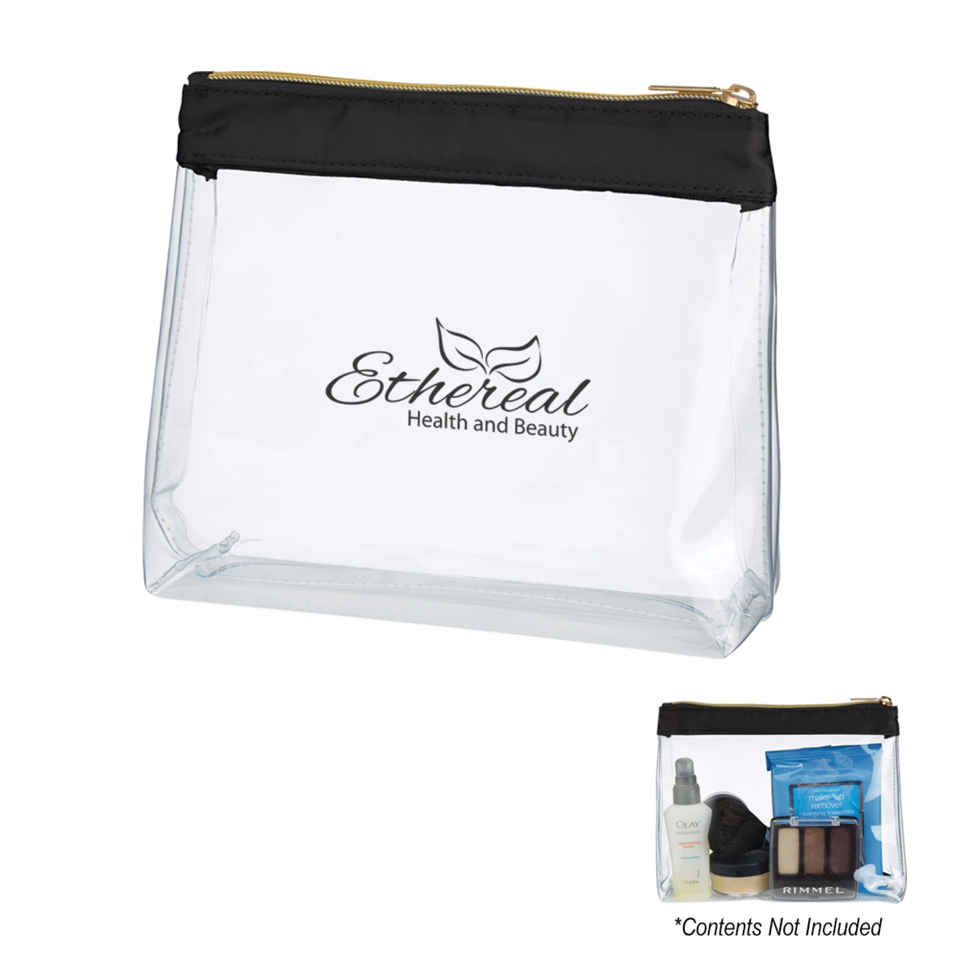 Product: SADIE SATIN CLEAR COSMETIC BAG