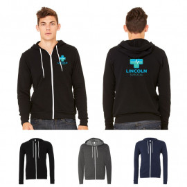 Product: BELLA+CANVAS® UNISEX SPONGE FLEECE FULL-ZIP HOODIE