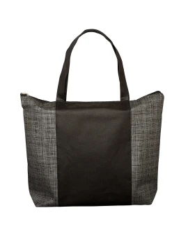 Product: TONAL NON-WOVEN ZIPPER TRADE SHOW TOTE BAG