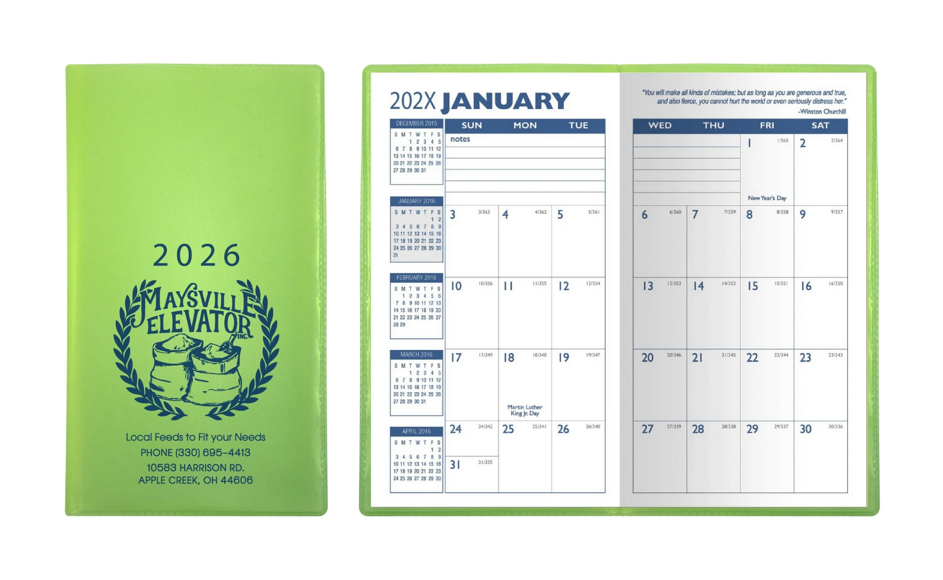Product: Translucent Vinyl Monthly Pocket Planner