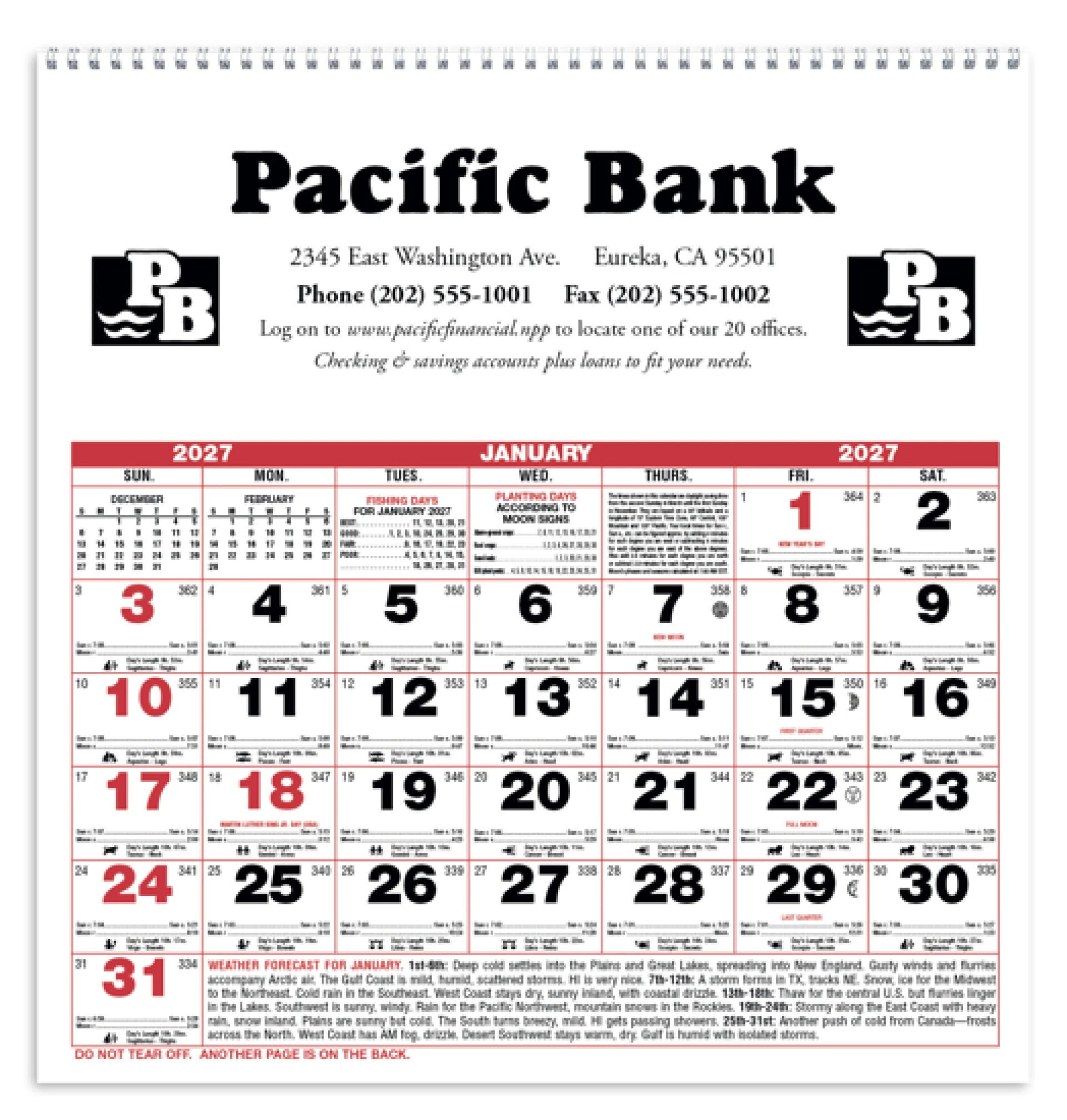 Product: Small Almanac Calendar