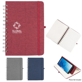 Product: RPET NOTEBOOK WITH PHONE HOLDER