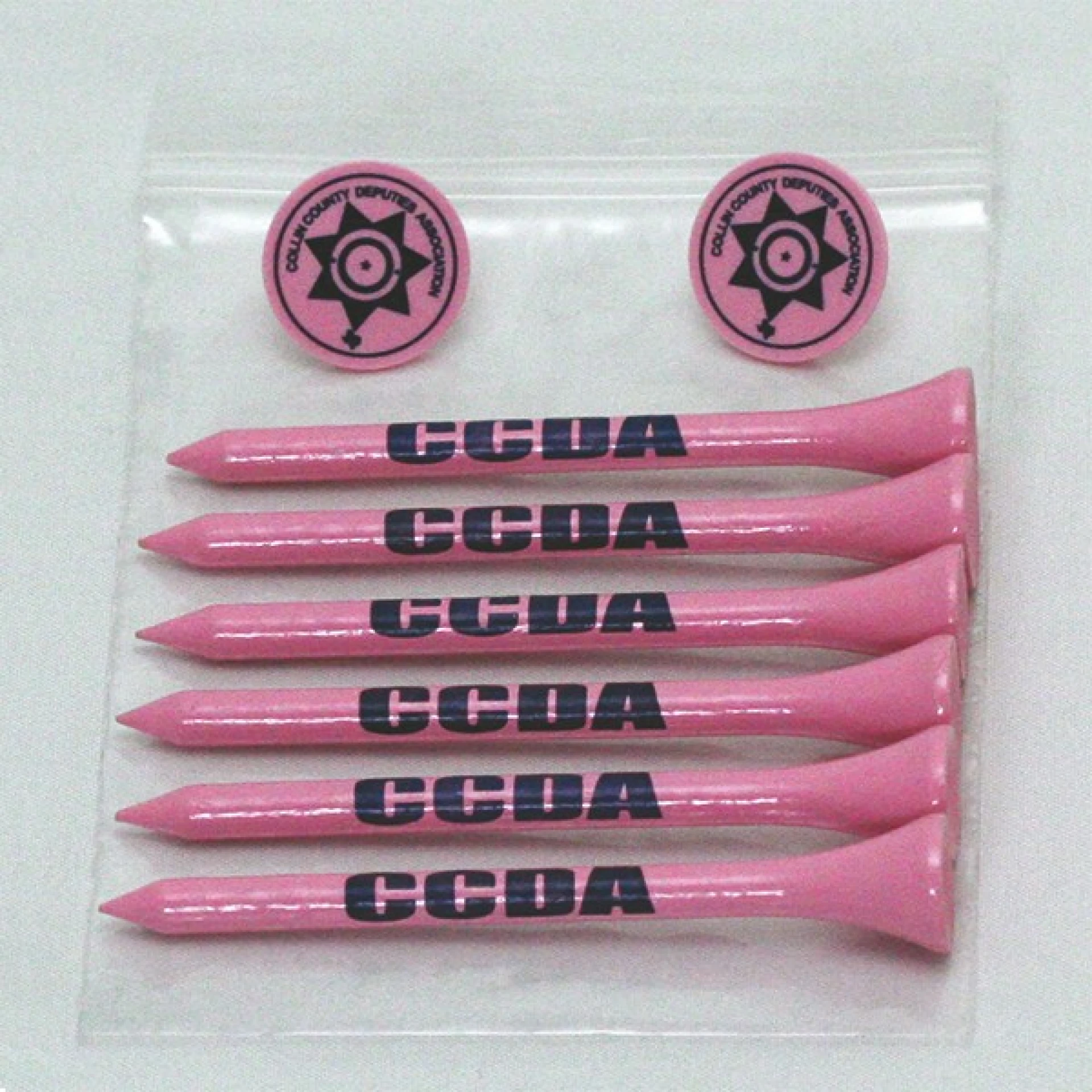 Product: Golf Combo Pack of 6 Tees & 2 Ball Markers