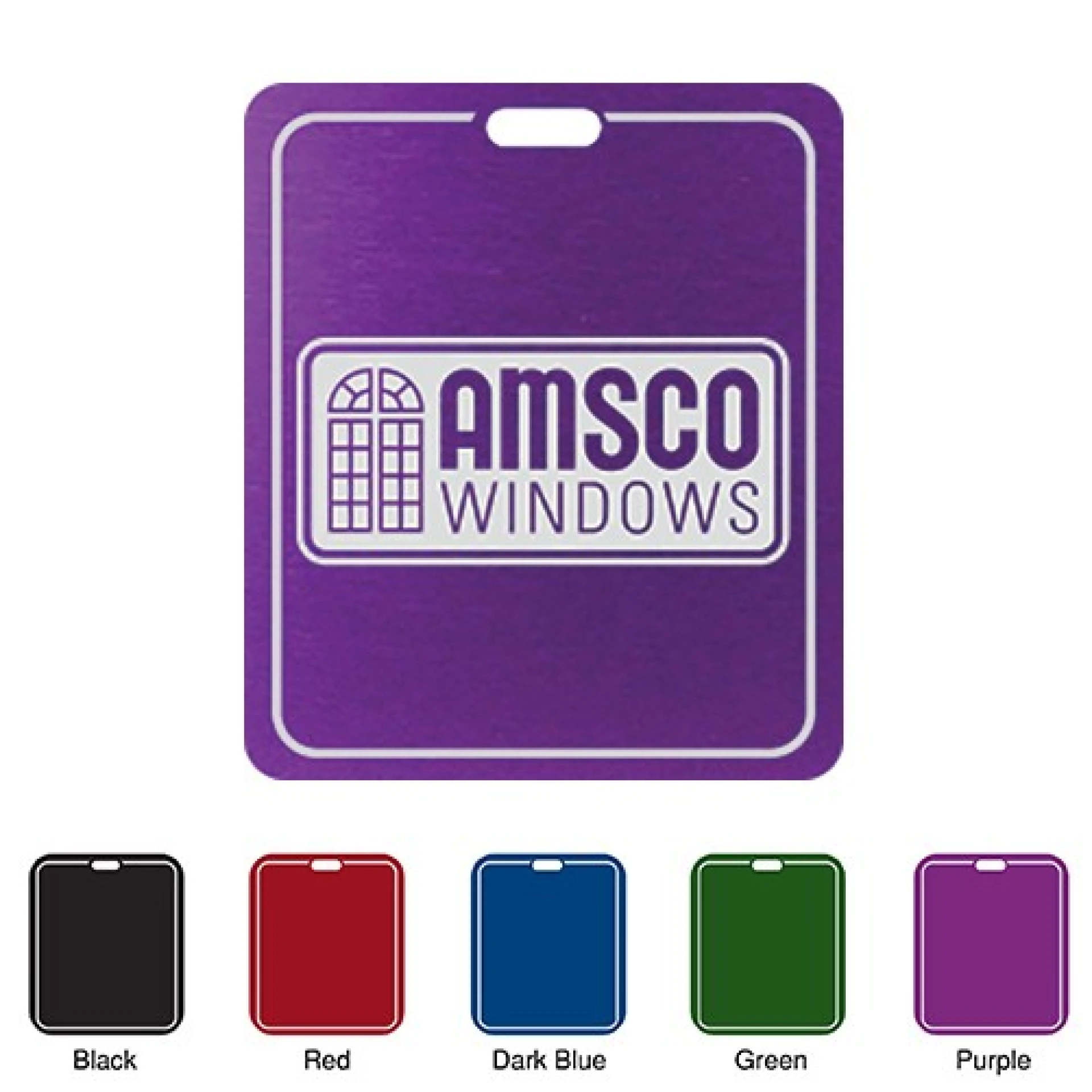 Product: Laser Engraved Rectangle Bag Tags