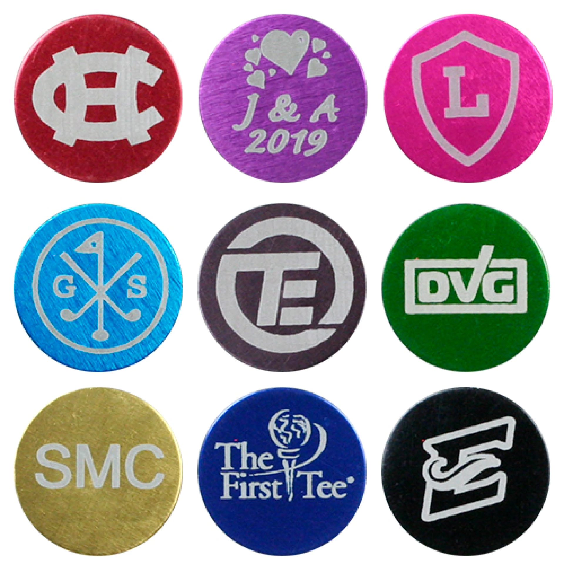 Product: Laser Engraved Ball Markers