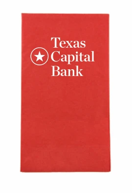 Product: Coral Red 3 Ply Paper Guest Towels