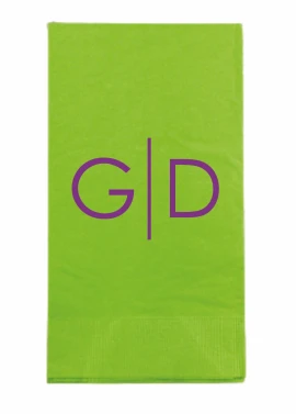 Product: Lime 3 Ply Paper Guest Towels