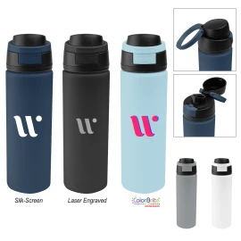 Product: 32 Oz. Pop Sip Recycled Single Wall Stainless Steel Bottle
