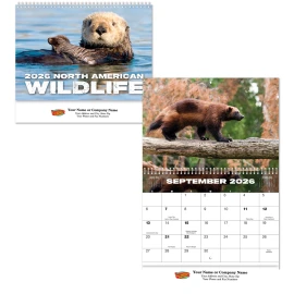 Product: Full Color Wildlife Spiral Wall Calendar
