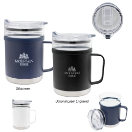 Product: 15 Oz. Glass & Stainless Steel Mug