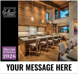 Product: Galleria Wall Calendar 2026 Decor and Design