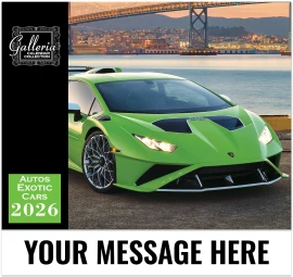 Product: Galleria Wall Calendar 2026 Exotic Cars (English/Spanish)