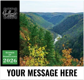 Product: Galleria Wall Calendar 2026 Scenes Of Pennsylvania