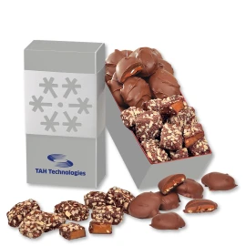 Product: Toffee & Pecan Clusters in Snowflake Gift Box