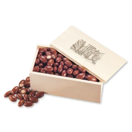 Product: Wooden Collector's Box w/Chocolate Covered Almonds