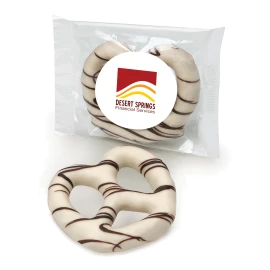 Product: White Chocolate Dipped Pretzel Gourmet Snack Pack