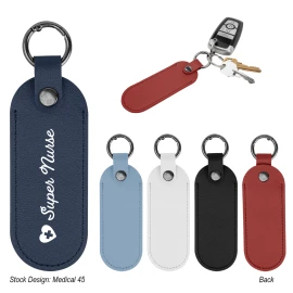 Product: Bates Leatherette Key Tag With Carabiner