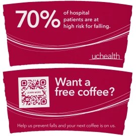 Product: White Coffee Sleeves - 12-20 oz. Custom Premium Print