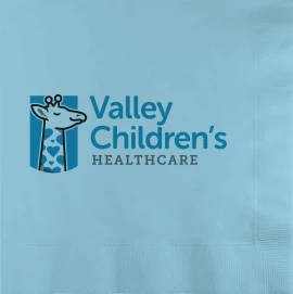 Product: Pastel Blue 3-Ply Luncheon Napkins - Custom Digital Print