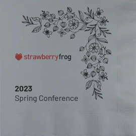 Product: Silver 3-Ply Luncheon Napkins - Custom Digital Print