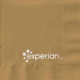 Product: Gold Cocktail 3-Ply Beverage Napkins - Custom Foil Print