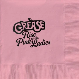 Product: Classic Pink Cocktail 3-Ply Beverage Napkins - Custom Foil Print