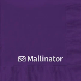 Product: Purple Cocktail 3-Ply Beverage Napkins - Custom Foil Print