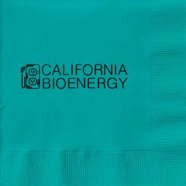 Product: Turquoise Cocktail 3-Ply Beverage Napkins - Custom Foil Print