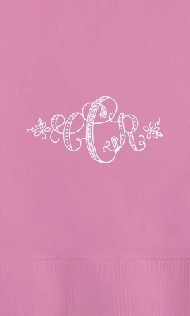Product: Candy Pink 2-Ply Dinner Napkins - 1-Color Screen Print