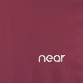 Product: Burgundy 3-Ply Luncheon Napkins - 1-Color Screen Print