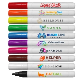 Product: Liqui-Mark® Liquid Chalk Erasable Wipe-Off Markers with Full Color Decal