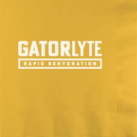 Product: School Bus Yellow 3-Ply Luncheon Napkins - 1-Color Screen Print