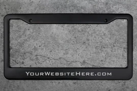 Product: Black Metal License Plate Frames