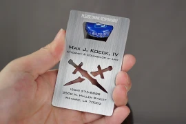 Product: Metal Bottle Opener Business Cards