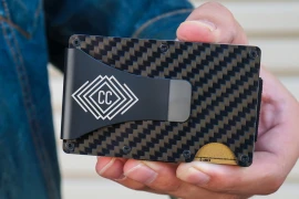 Product: The Defender Slim Carbon Fiber RFID Blocking Wallet