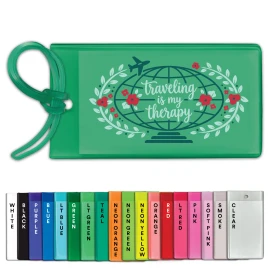 Product: Bag & Luggage Tag - Business Card Insert - Spot Color