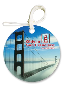 Product: Round Bag & Luggage Tag - Full Color