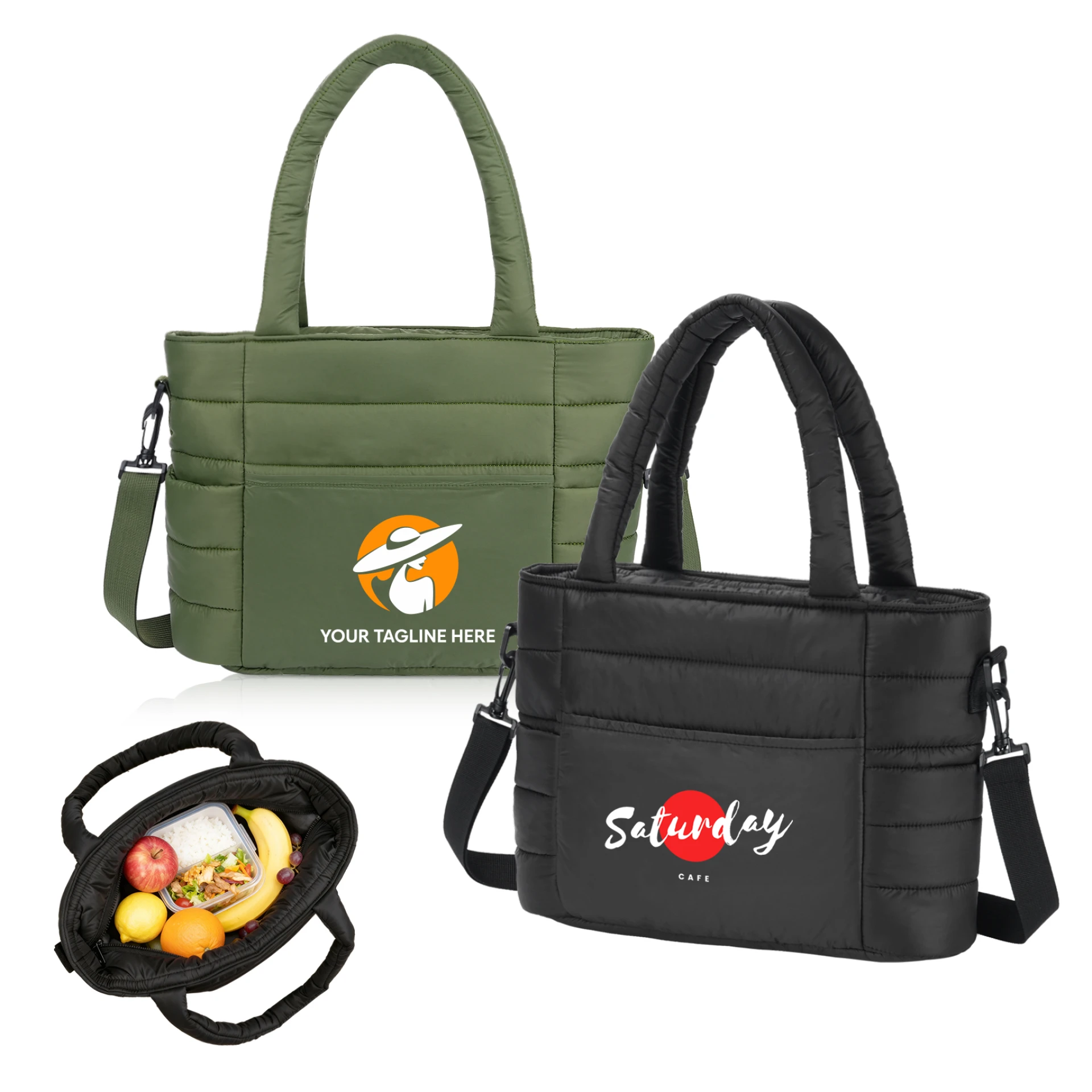 Product: Stylish Puffer Insulated Cooler Tote