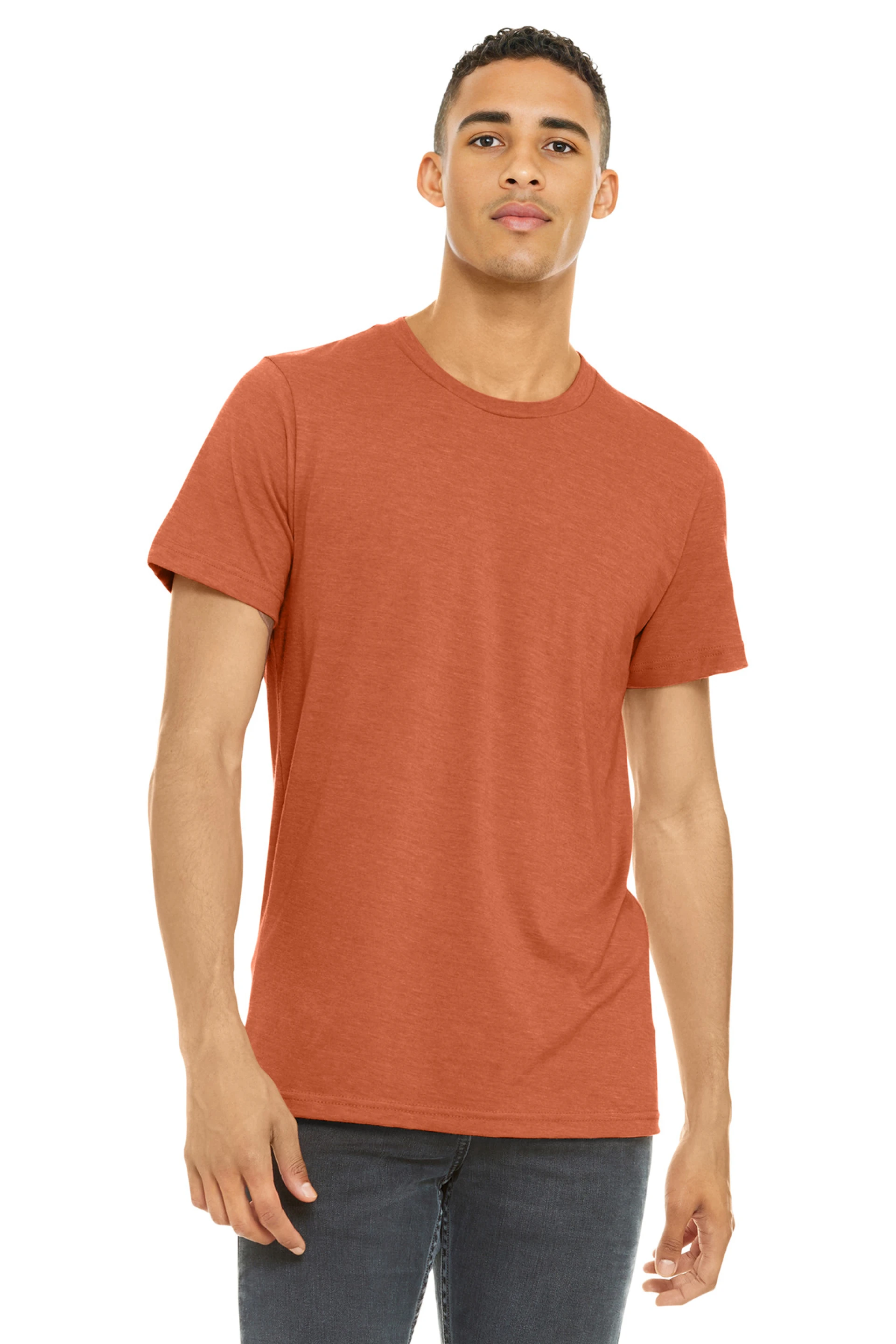Product: BELLA+CANVAS Unisex Heather CVC Short Sleeve Tee.